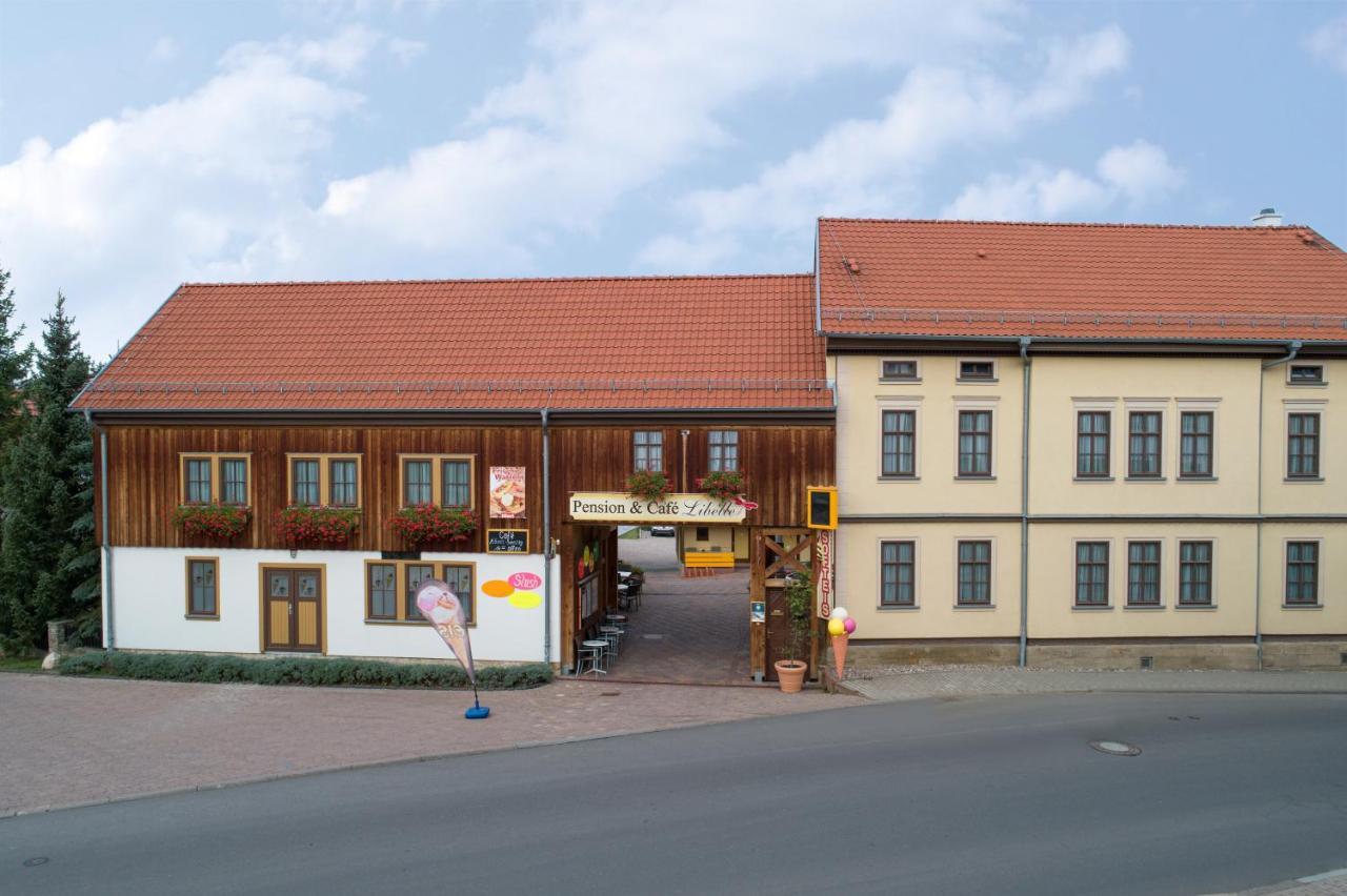 Pension-Cafe-Libelle Elxleben bei Arnstadt Exteriör bild