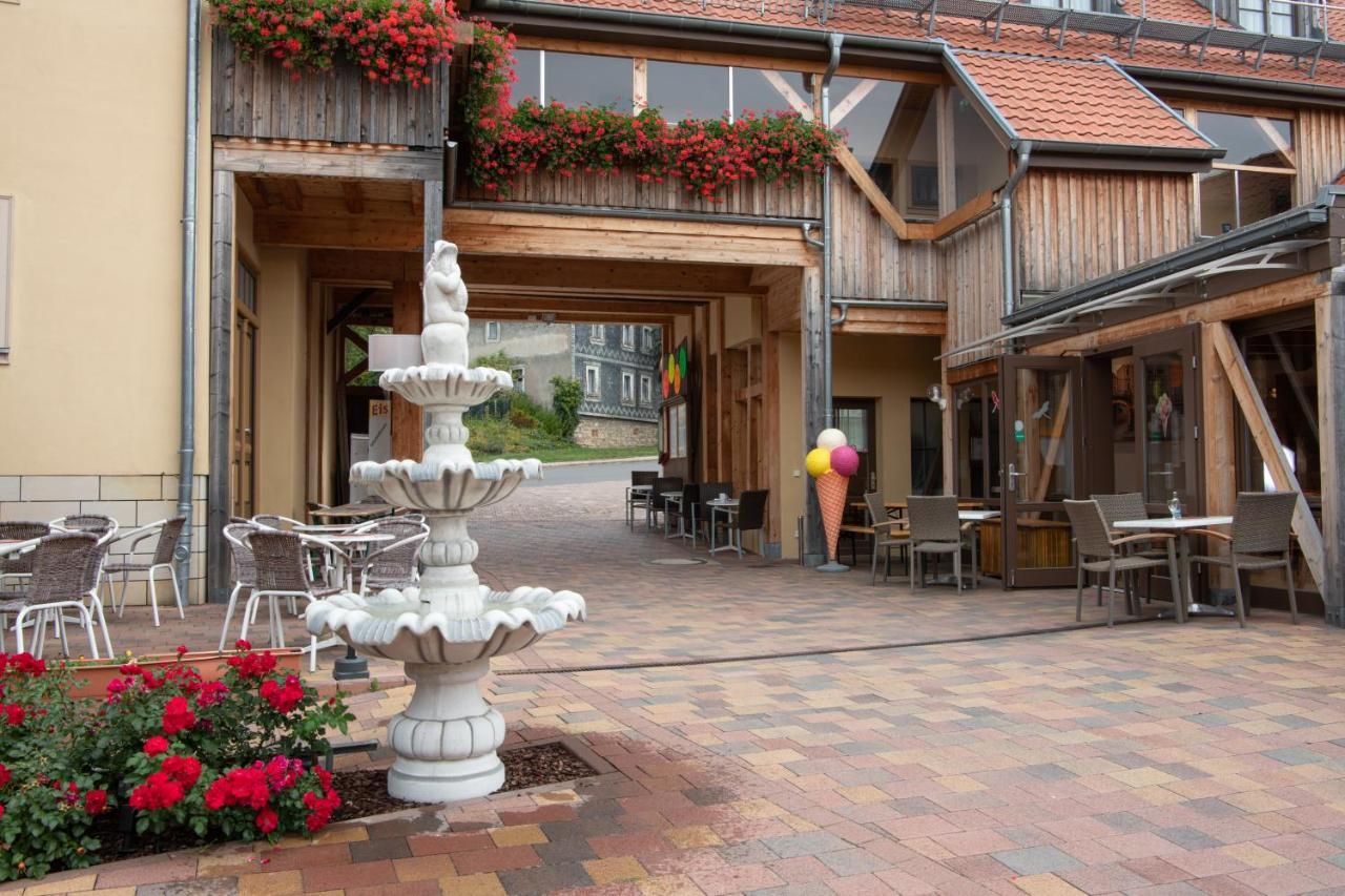 Pension-Cafe-Libelle Elxleben bei Arnstadt Exteriör bild