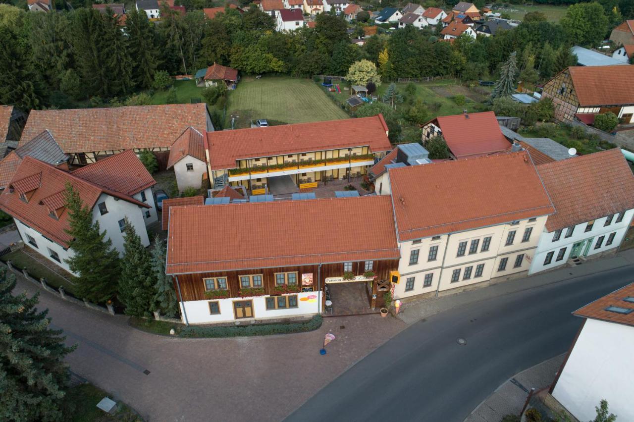 Pension-Cafe-Libelle Elxleben bei Arnstadt Exteriör bild