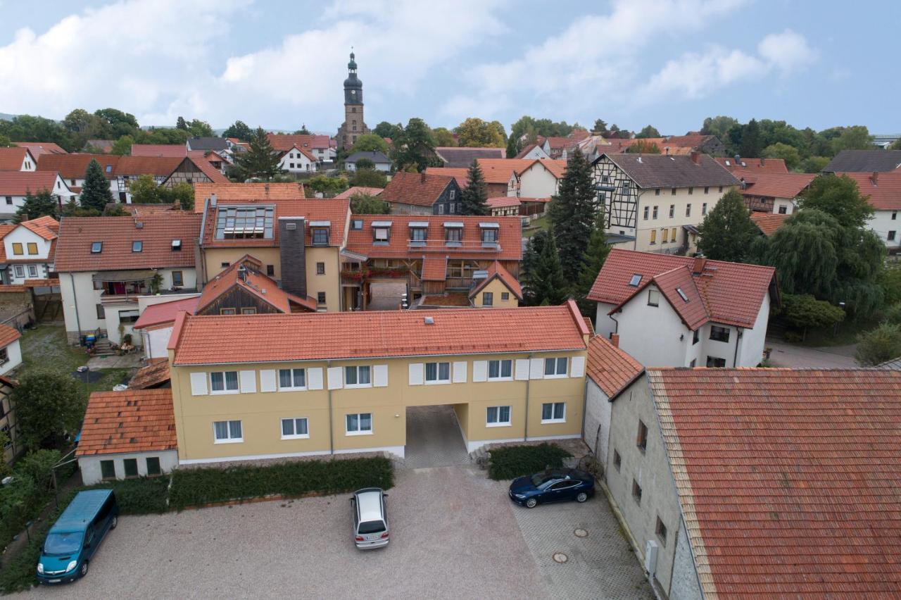 Pension-Cafe-Libelle Elxleben bei Arnstadt Exteriör bild